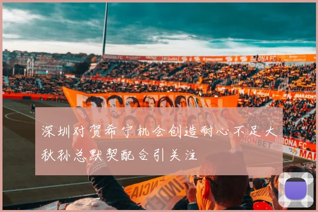 深圳对贺希宁机会创造耐心不足大秋孙总默契配合引关注